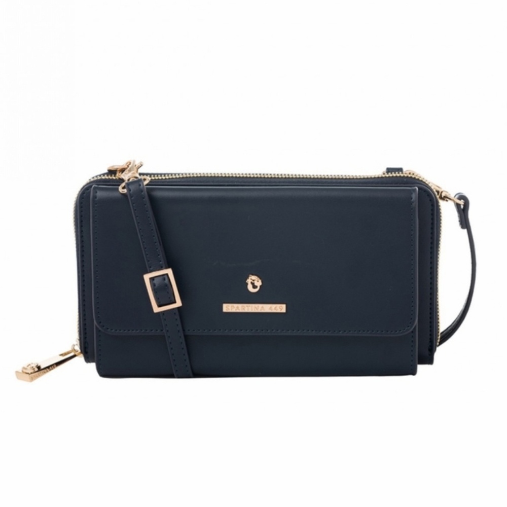Navy Blue Spartina Retreat Crossbody Wallet